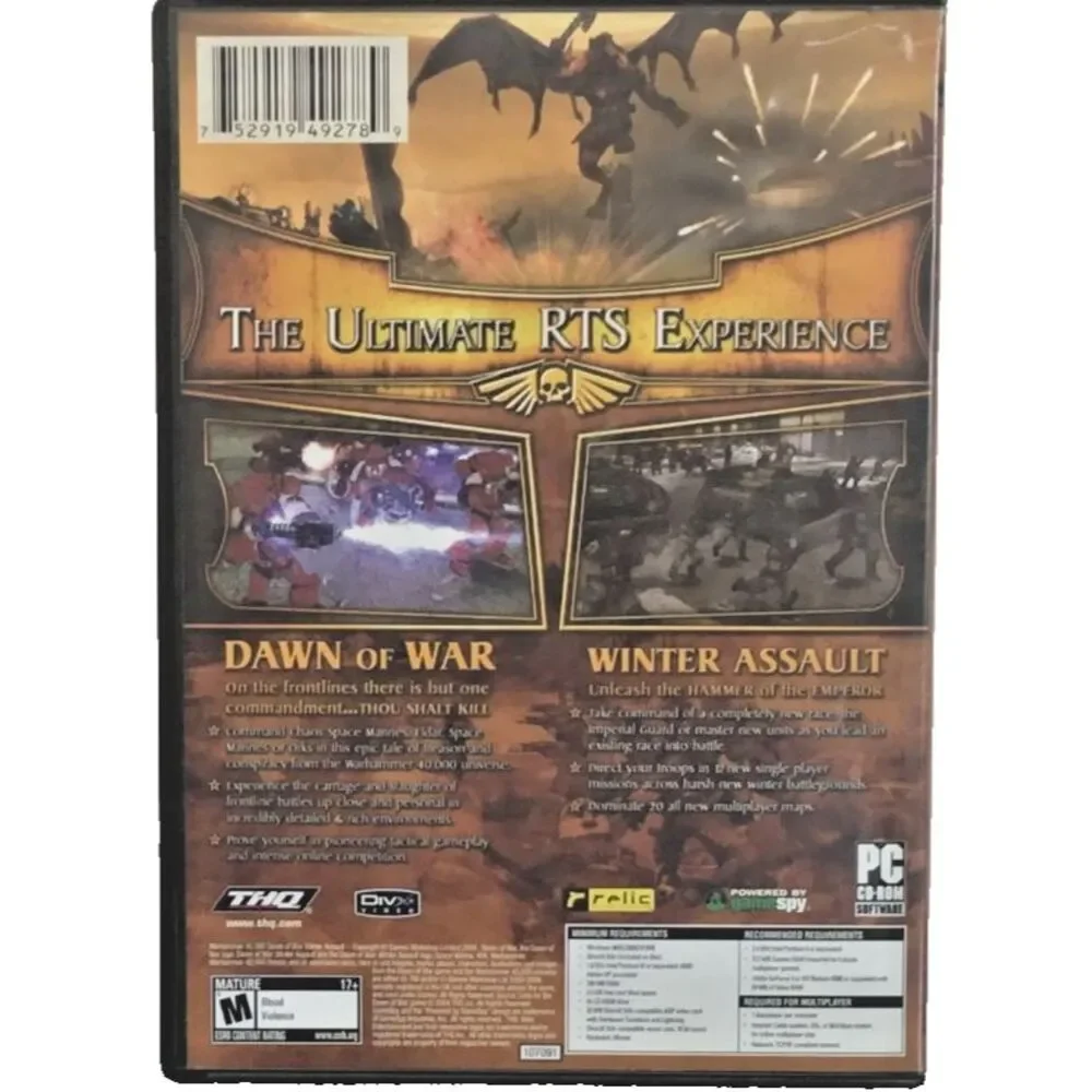 Warhammer 40000 Dawn of War Gold Edition PC Game Windows CD GOTY 2006